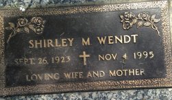  Shirley Barbara Wendt 1923-1941
